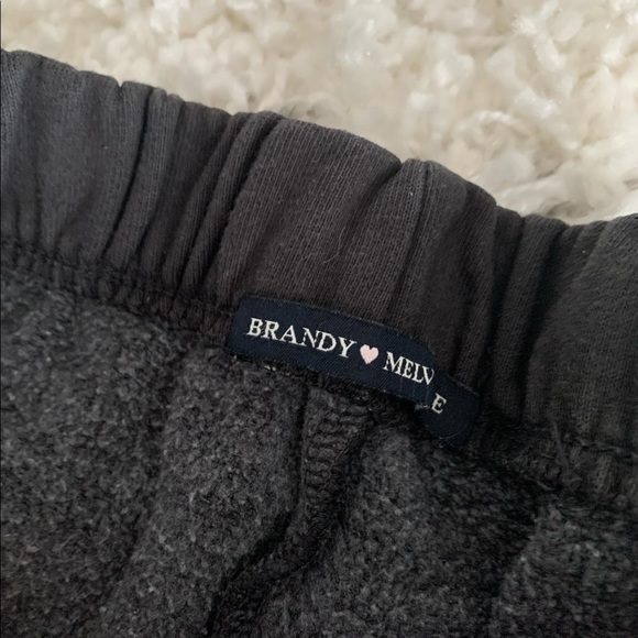 brandy melville black rosa sweatpants🖤 - Picture 3 of 4